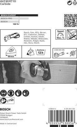 New Genuine Bosch 2608900043 EXPERT AVZ 90 RT10 Sanding Plate