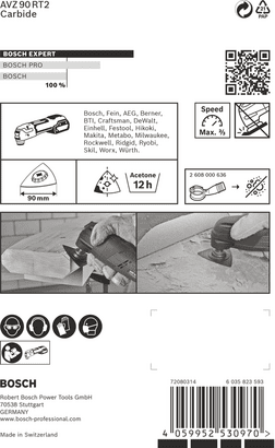 New Genuine Bosch 2608900045 EXPERT AVZ 90 RT2 Sanding Plate