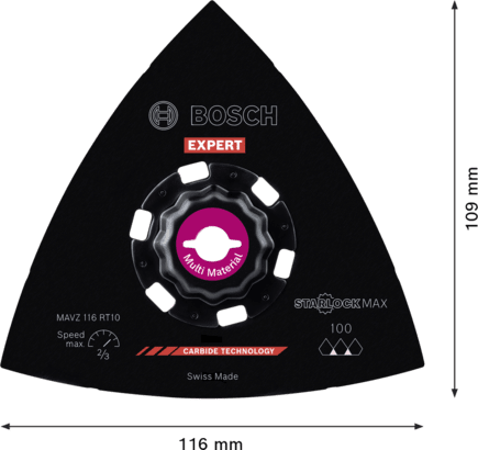 New Genuine Bosch 2608900051 EXPERT MAVZ 116 RT10 Sanding Plate