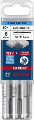 New Genuine Bosch 2608900159 EXPERT SDS plus-7X Hammer Bits For rotary hammer