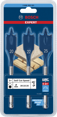 New Genuine Bosch 2608900331 EXPERT Self Cut Speed Spade Bit Sets For rotary