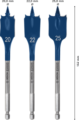 New Genuine Bosch 2608900331 EXPERT Self Cut Speed Spade Bit Sets For rotary