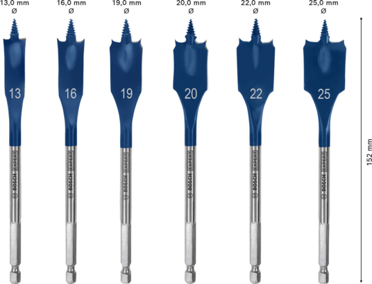 New Genuine Bosch 2608900333 EXPERT Self Cut Speed Spade Bit Sets For rotary