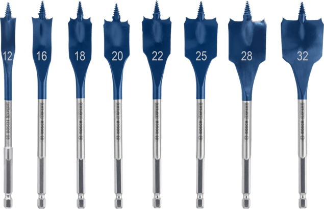 New Genuine Bosch 2608900335 EXPERT Self Cut Speed Spade Drill Bit Set For