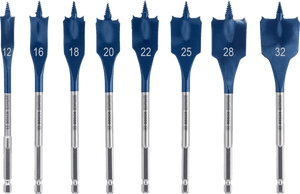 New Genuine Bosch 2608900335 EXPERT Self Cut Speed Spade Drill Bit Set For