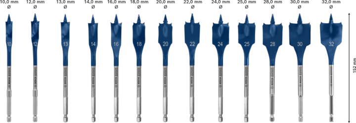 New Genuine Bosch 2608900336 EXPERT Self Cut Speed Spade Bit Sets For rotary