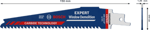 New Genuine Bosch 2608900385 EXPERT Window Demolition S956DHM Blades For
