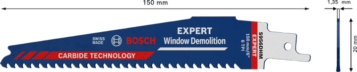 New Genuine Bosch 2608900386 EXPERT Window Demolition S956DHM Blades For
