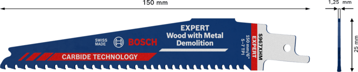 New Genuine Bosch 2608900397 EXPERT Wood with Metal Demolition S967XHM Blade