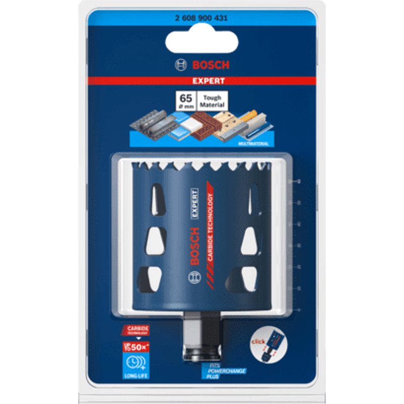 New Genuine Bosch 2608900431 EXPERT Multi Material PC Plus Hole Saw For rotary