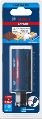 New Genuine Bosch 2608900455 EXPERT Construction Material PC Plus Hole Saw For