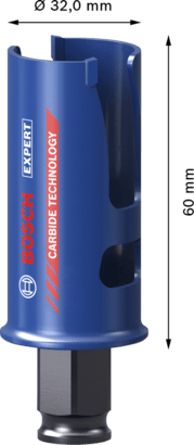 New Genuine Bosch 2608900456 EXPERT Construction Material Hole Saws For rotary