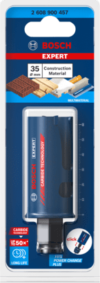 New Genuine Bosch 2608900457 EXPERT Construction Material PC Plus Hole Saw For
