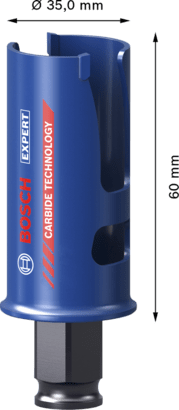 New Genuine Bosch 2608900457 EXPERT Construction Material PC Plus Hole Saw For