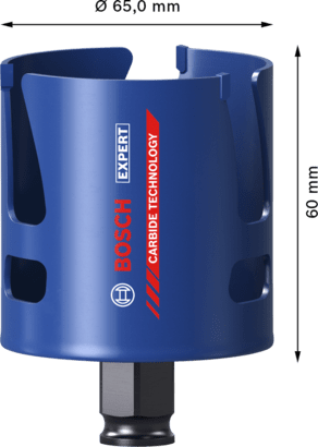 New Genuine Bosch 2608900468 EXPERT Construction Material PC Plus Hole Saw For