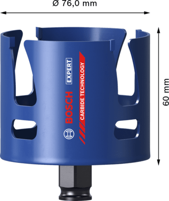 New Genuine Bosch 2608900473 EXPERT Construction Material PC Plus Hole Saw For