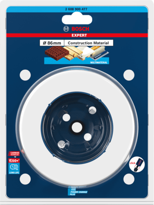 New Genuine Bosch 2608900477 EXPERT Construction Material PC Plus Hole Saw For