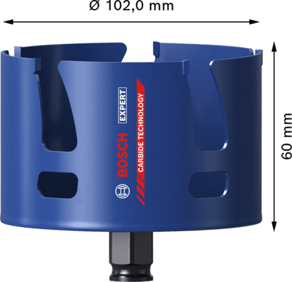 New Genuine Bosch 2608900480 EXPERT Construction Material Hole Saws For rotary