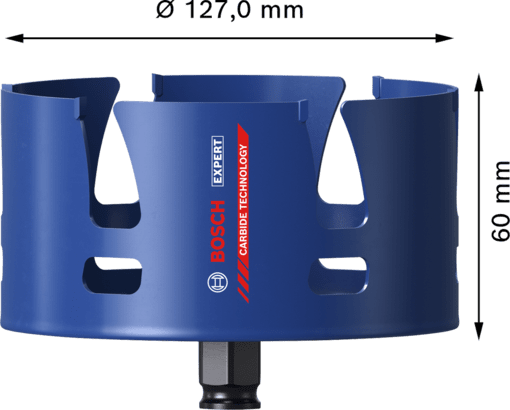 New Genuine Bosch 2608900485 EXPERT Construction Material Hole Saws For rotary