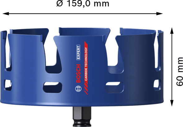 New Genuine Bosch 2608900488 EXPERT Construction Material Hole Saws For rotary