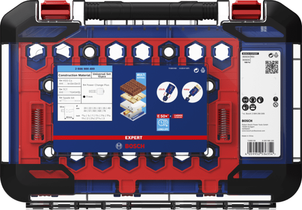 New Genuine Bosch 2608900489 EXPERT Construction Material Hole Saw Sets For