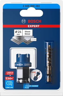 New Genuine Bosch 2608900492 EXPERT Sheet Metal PC Plus Hole Saw For rotary
