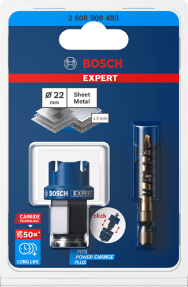 New Genuine Bosch 2608900493 EXPERT Sheet Metal PC Plus Hole Saw For rotary