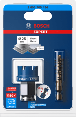 New Genuine Bosch 2608900494 EXPERT Sheet Metal PC Plus Hole Saw For rotary