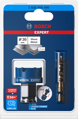 New Genuine Bosch 2608900496 EXPERT Sheet Metal PC Plus Hole Saw For rotary