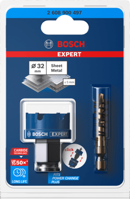 New Genuine Bosch 2608900497 EXPERT Sheet Metal PC Plus Hole Saw For rotary