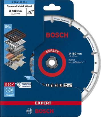 New Genuine Bosch 2608900535 EXPERT Diamond Metal Wheel Large Size Cutting Discs