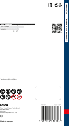 New Genuine Bosch 2608900537 EXPERT Diamond Metal Wheel Large Size Cutting