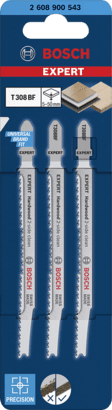 New Genuine Bosch 2608900543 EXPERT Hardwood 2-side clean T308BF Blades For