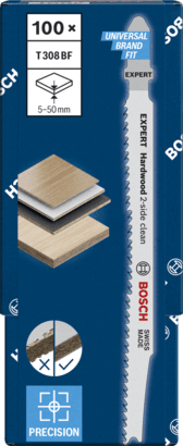 New Genuine Bosch 2608900546 EXPERT Hardwood 2-side clean T308BF Blades For