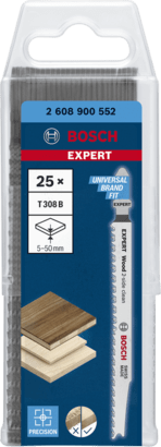 New Genuine Bosch 2608900552 EXPERT Wood 2-side clean T308B Blades For jigsaws