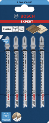 New Genuine Bosch 2608900555 EXPERT Wood 2-side clean T308BO Blades For jigsaws
