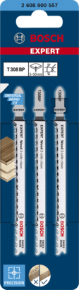 New Genuine Bosch 2608900557 EXPERT Wood 2-side clean T308BP Blades For jigsaws