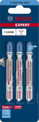 New Genuine Bosch 2608900562 EXPERT Stainless Steel T118EHM Blades For jigsaws