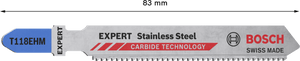 New Genuine Bosch 2608900562 EXPERT Stainless Steel T118EHM Blades For jigsaws