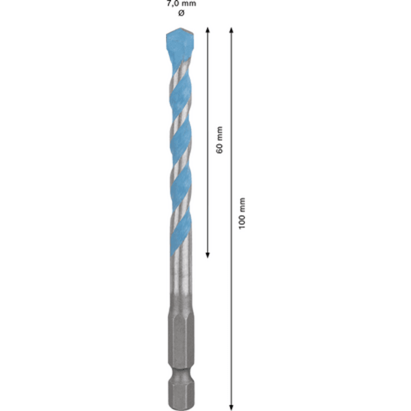 New Genuine Bosch 2608900579 EXPERT HEX-9 Multi Construction Drill Bit For