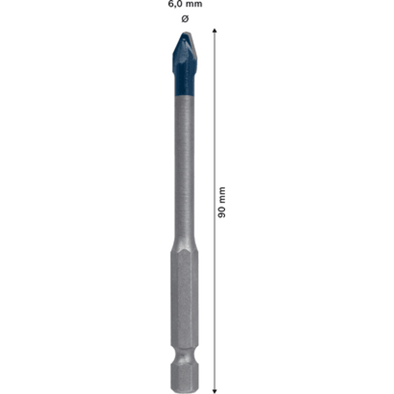 New Genuine Bosch 2608900590 EXPERT HEX-9 Hard Ceramic Bit For impact