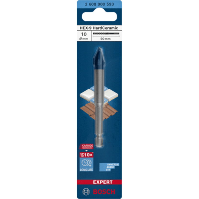New Genuine Bosch 2608900593 EXPERT HEX-9 Hard Ceramic Bit For impact