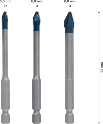 New Genuine Bosch 2608900595 EXPERT HEX-9 Hard Ceramic Bit Set For impact