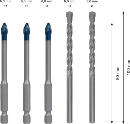 New Genuine Bosch 2608900596 EXPERT HEX-9 Hard Ceramic Bit Set For impact