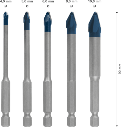 New Genuine Bosch 2608900597 EXPERT HEX-9 Hard Ceramic Bit Set For impact