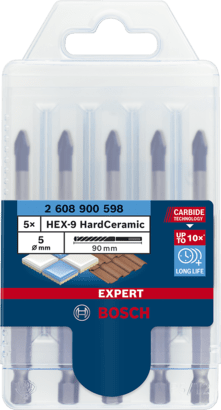 New Genuine Bosch 2608900598 EXPERT HEX-9 Hard Ceramic Bit Set For impact