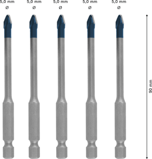 New Genuine Bosch 2608900598 EXPERT HEX-9 Hard Ceramic Bit Set For impact