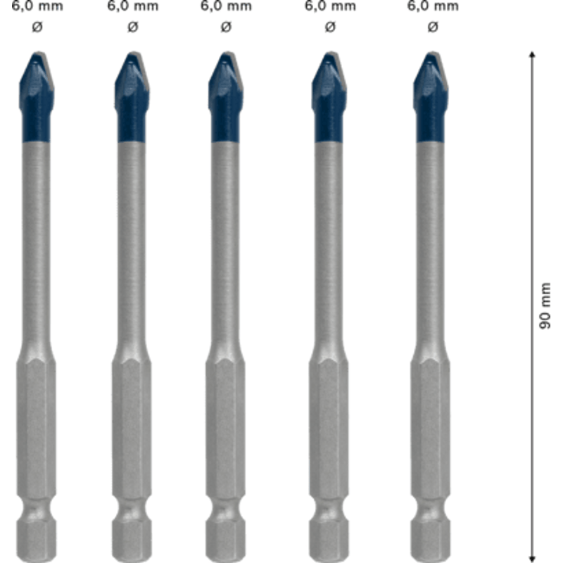 New Genuine Bosch 2608900599 EXPERT HEX-9 Hard Ceramic Bit Set For impact