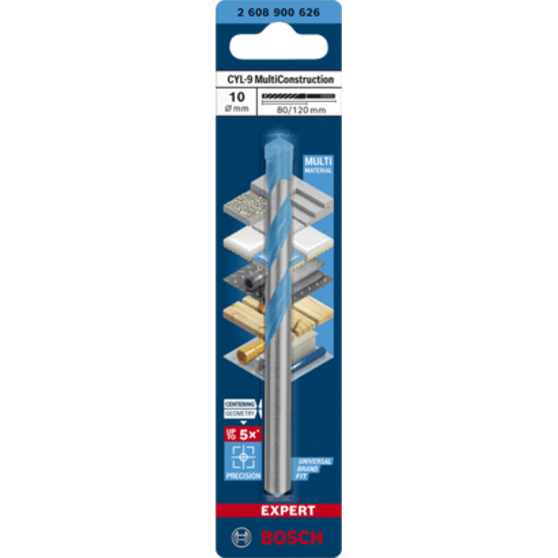 New Genuine Bosch 2608900626 EXPERT CYL-9 Multi Construction Bit For rotary