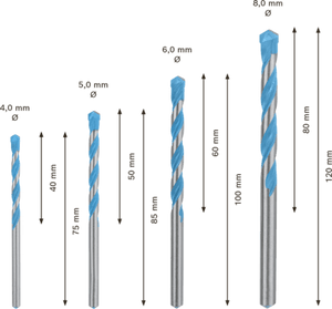 New Genuine Bosch 2608900645 EXPERT CYL-9 Multi Construction Bit Set For impact